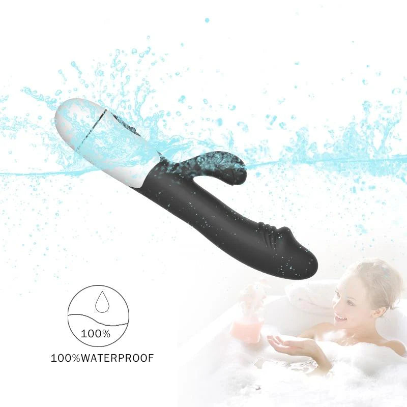 30 Speed Rechargeable Rabbit Vibrator Clit G Spot Women Sex Toy